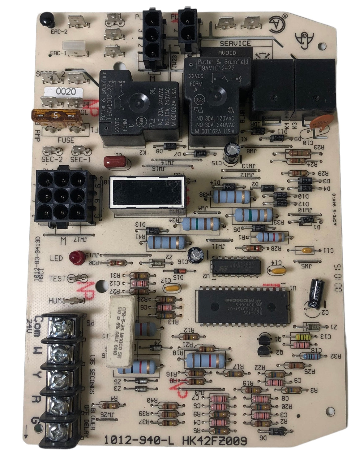 Rhuud 1012-83-9413D 1012-940-l HK42FZ009 Furnace Control Board