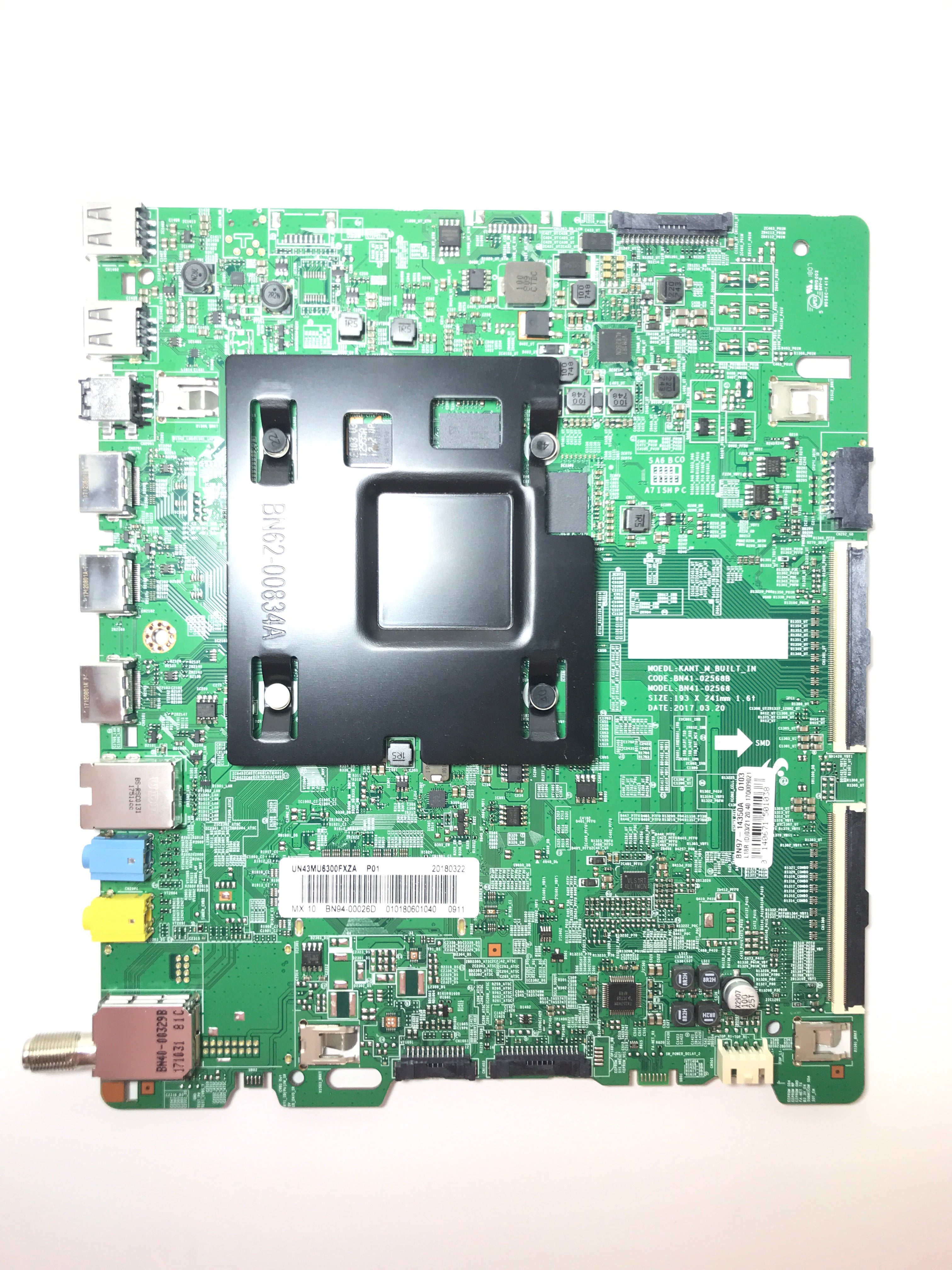 Samsung BN94-00026D Main Board for UN43MU6300FXZA (Version DA05)
