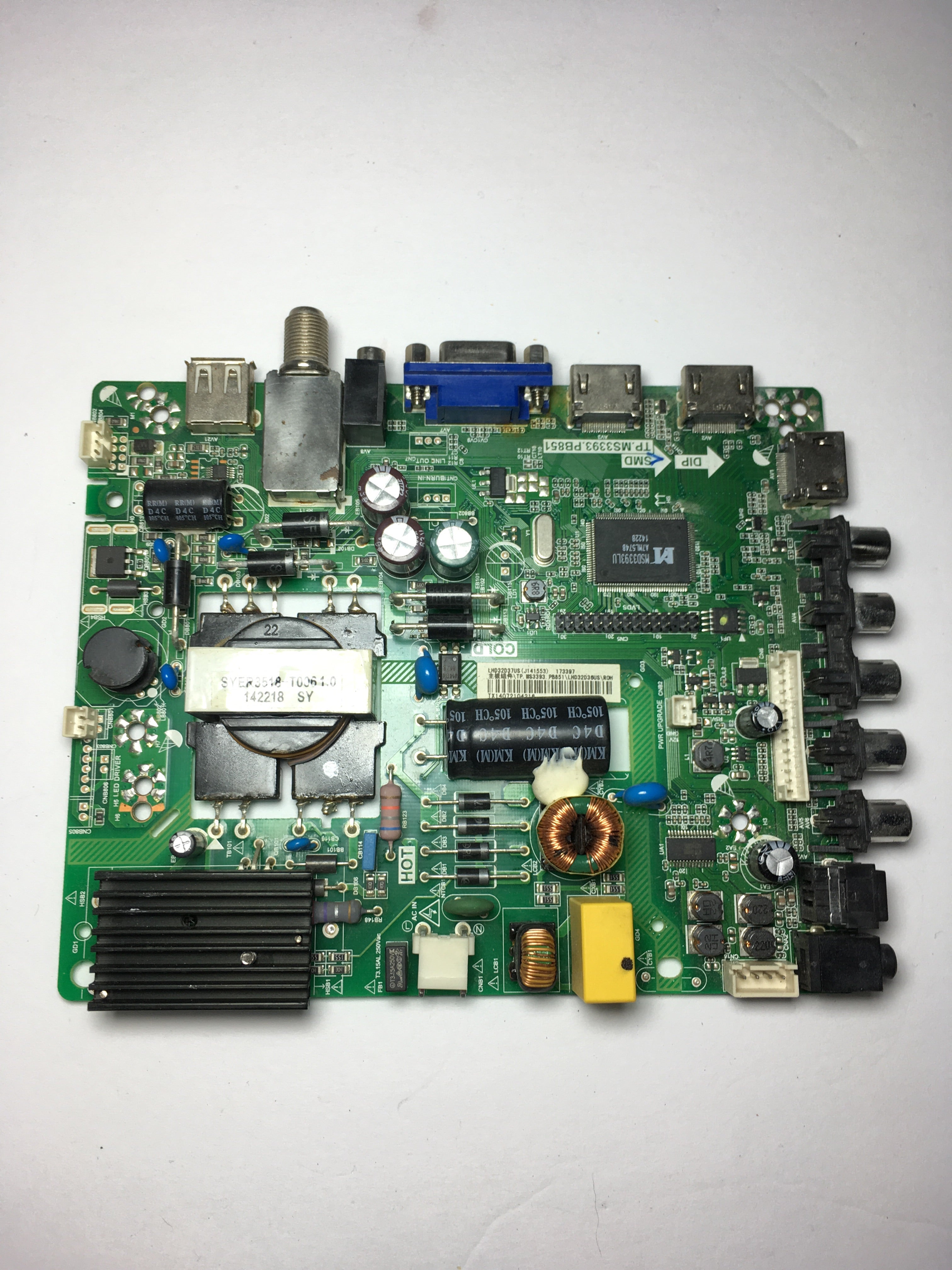 Hisense Main Board/Power Supply for 32H3E (Serial beginning w/32J1421 or 32J1415)