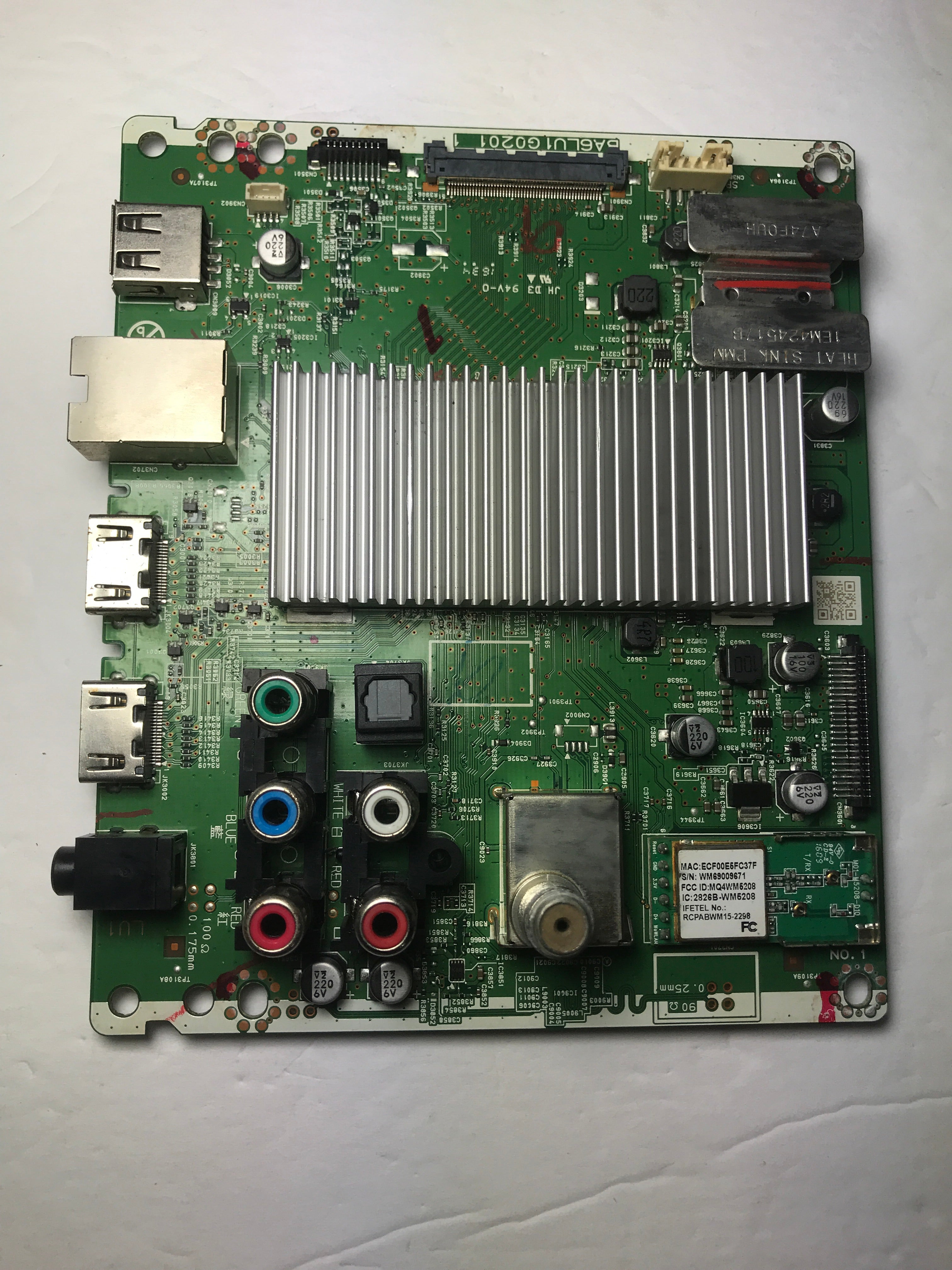 Magnavox A6LU1MMA-002 Main Board for 50MV336X/F7 (ME1 Serial)