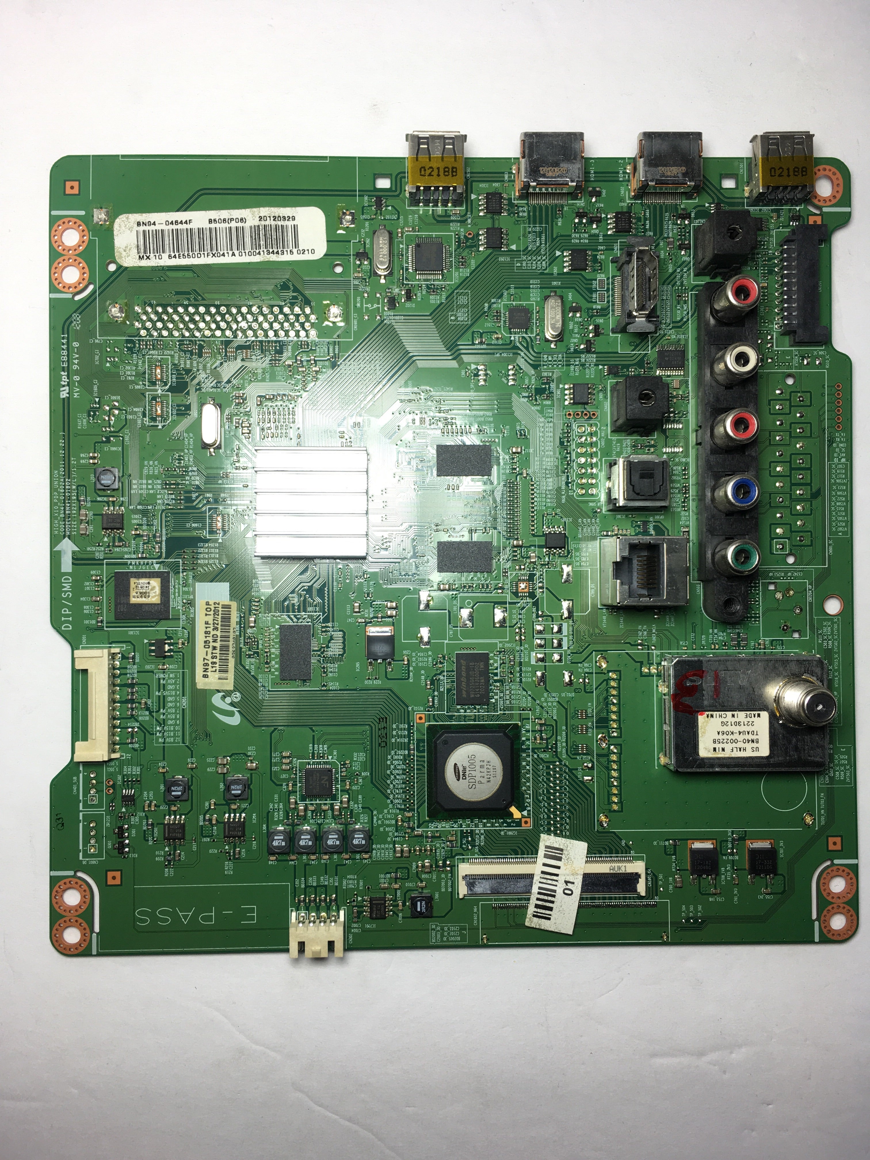 Samsung BN94-04644F Main Board for PN64E550D1FXZA