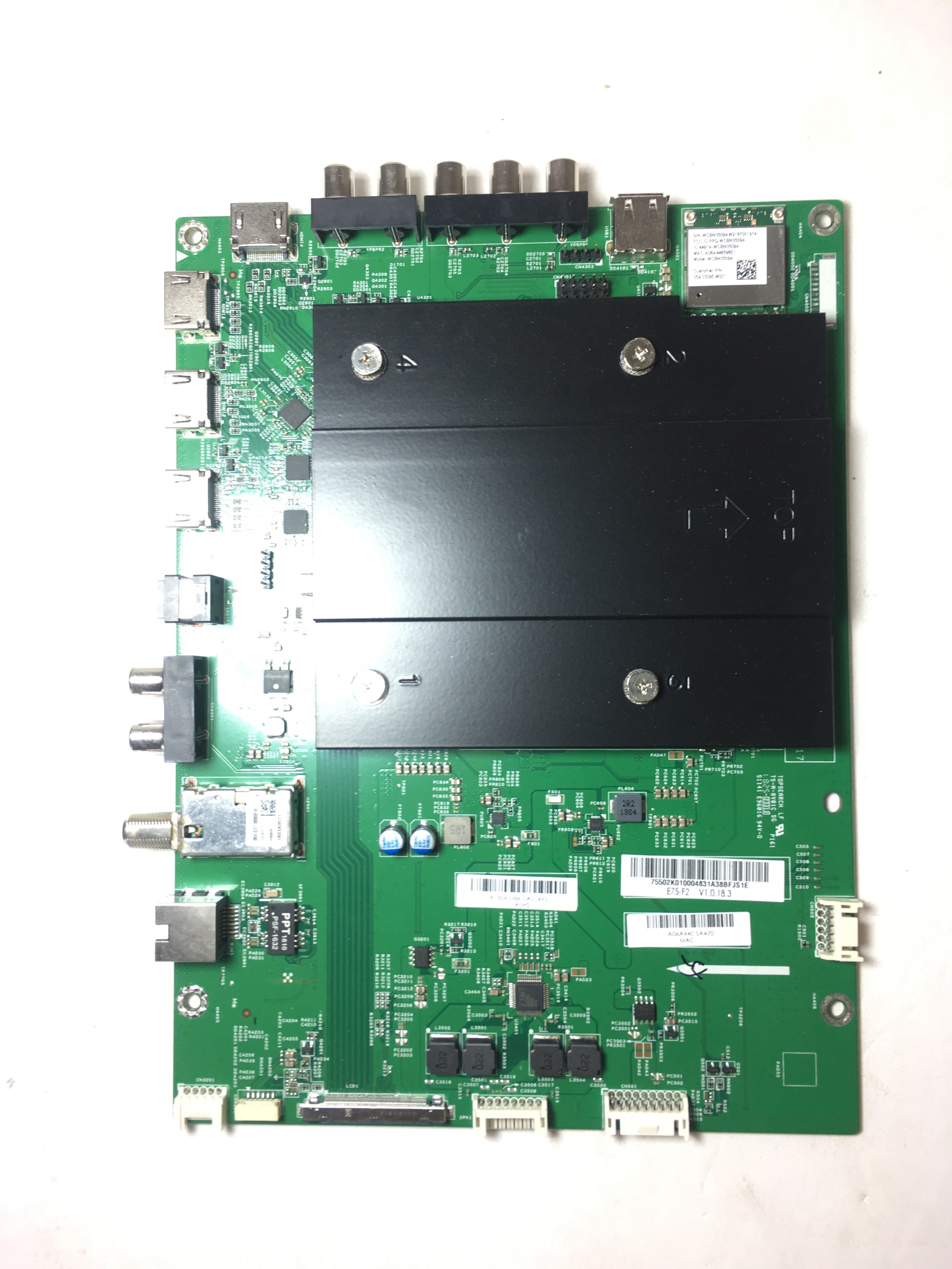 Vizio 755.02k01.0004 Main Board for E75-F2