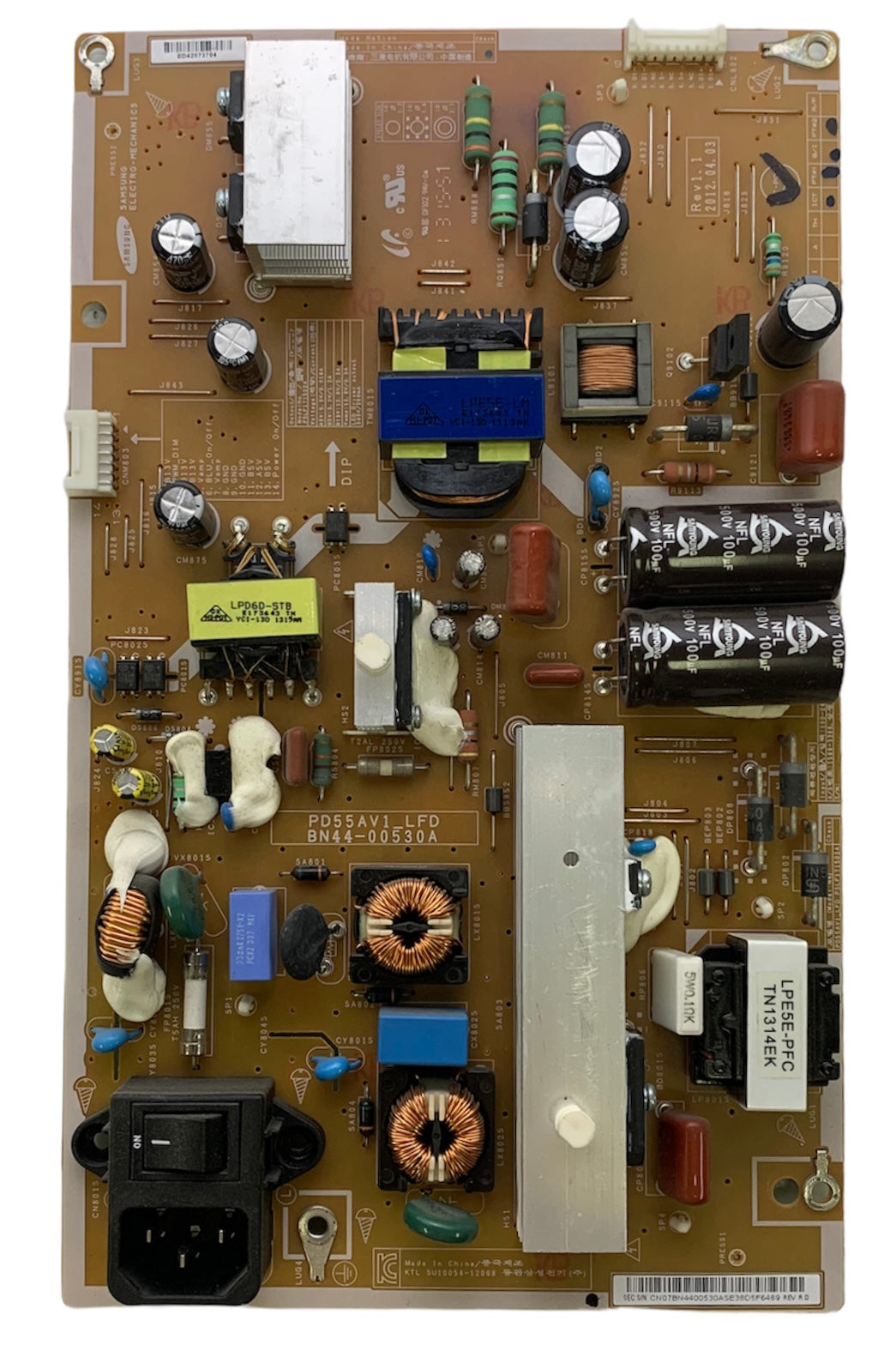 Samsung BN44-00530A (PD55AV_LFD) Power Supply / LED Board