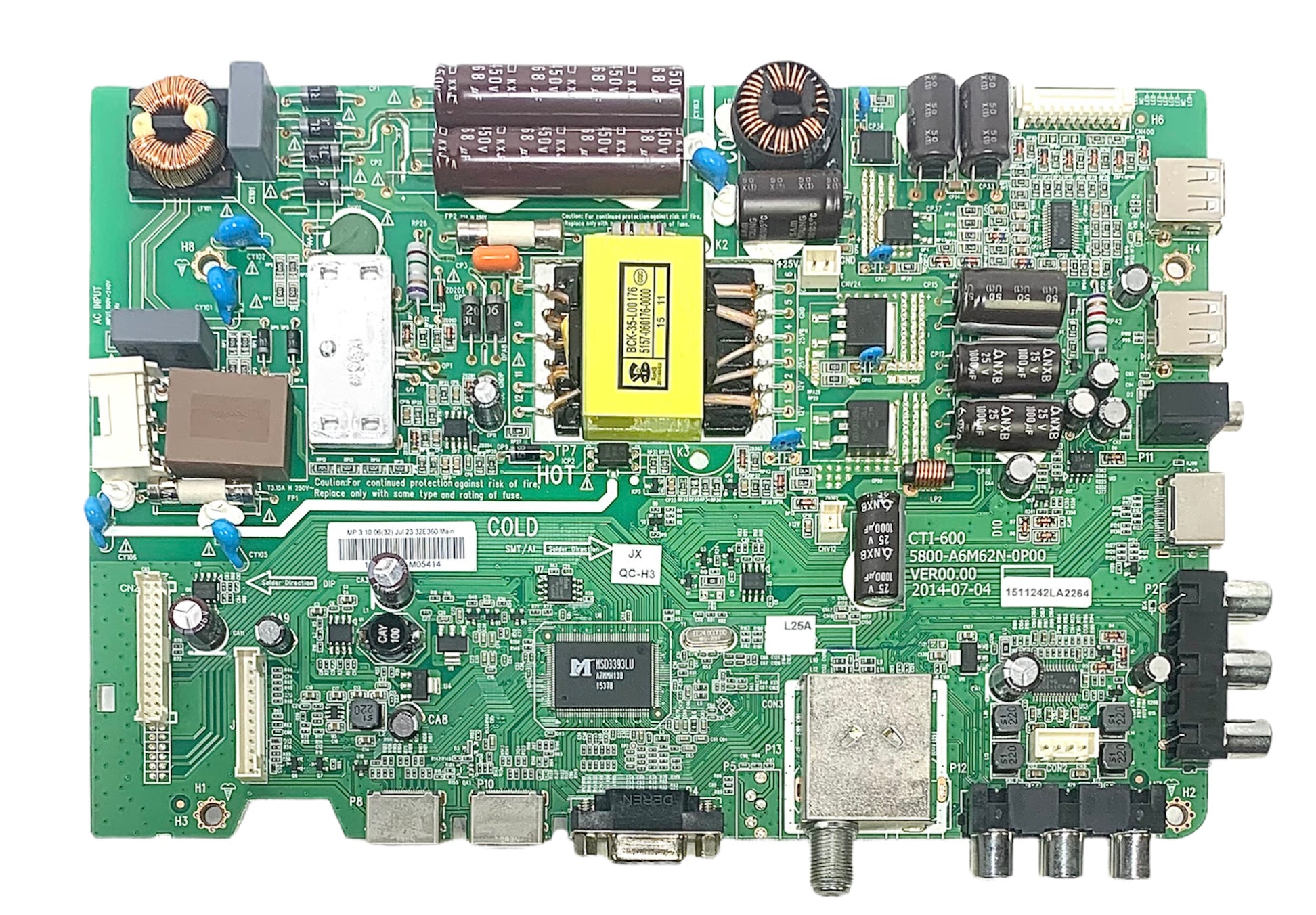 LG COV32805501 Main Board / Power Supply for 32LB520B-UA / 32LF500B-UA