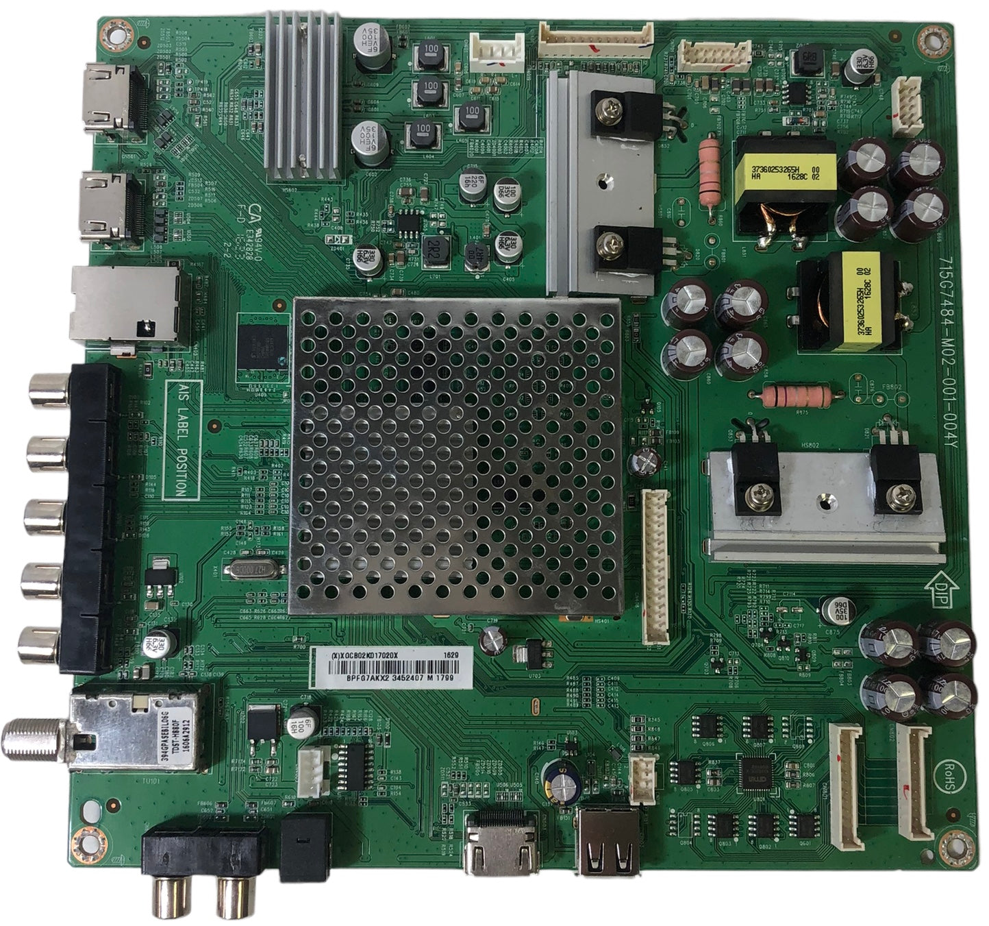 Vizio 756TXGCB02K0170 Main Board for D50-D1 (LTMWTQIS,LTMWTQFS, LTCWTQES)