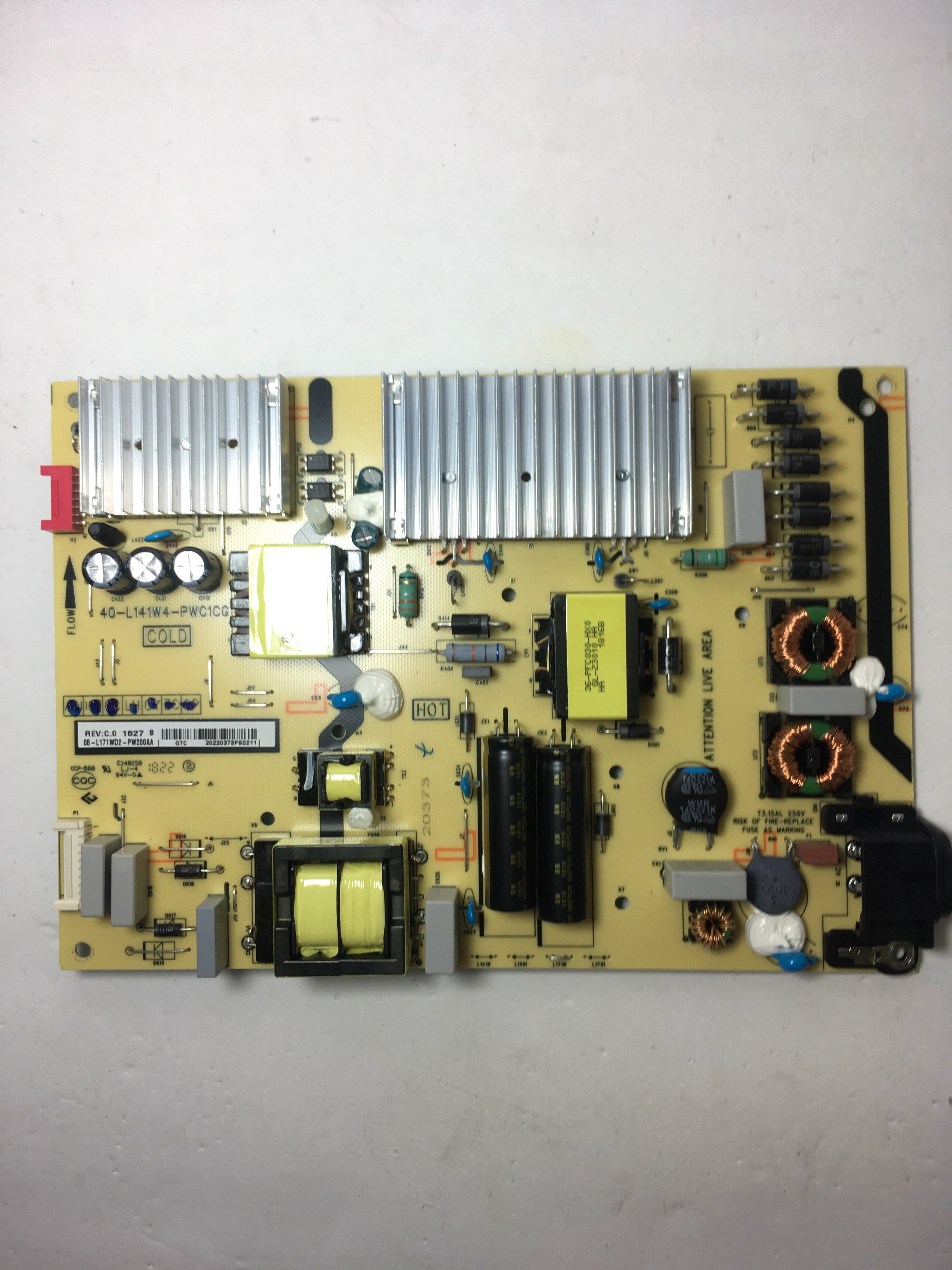 TCL 08-L171WD2-PW200AA Power Supply Board