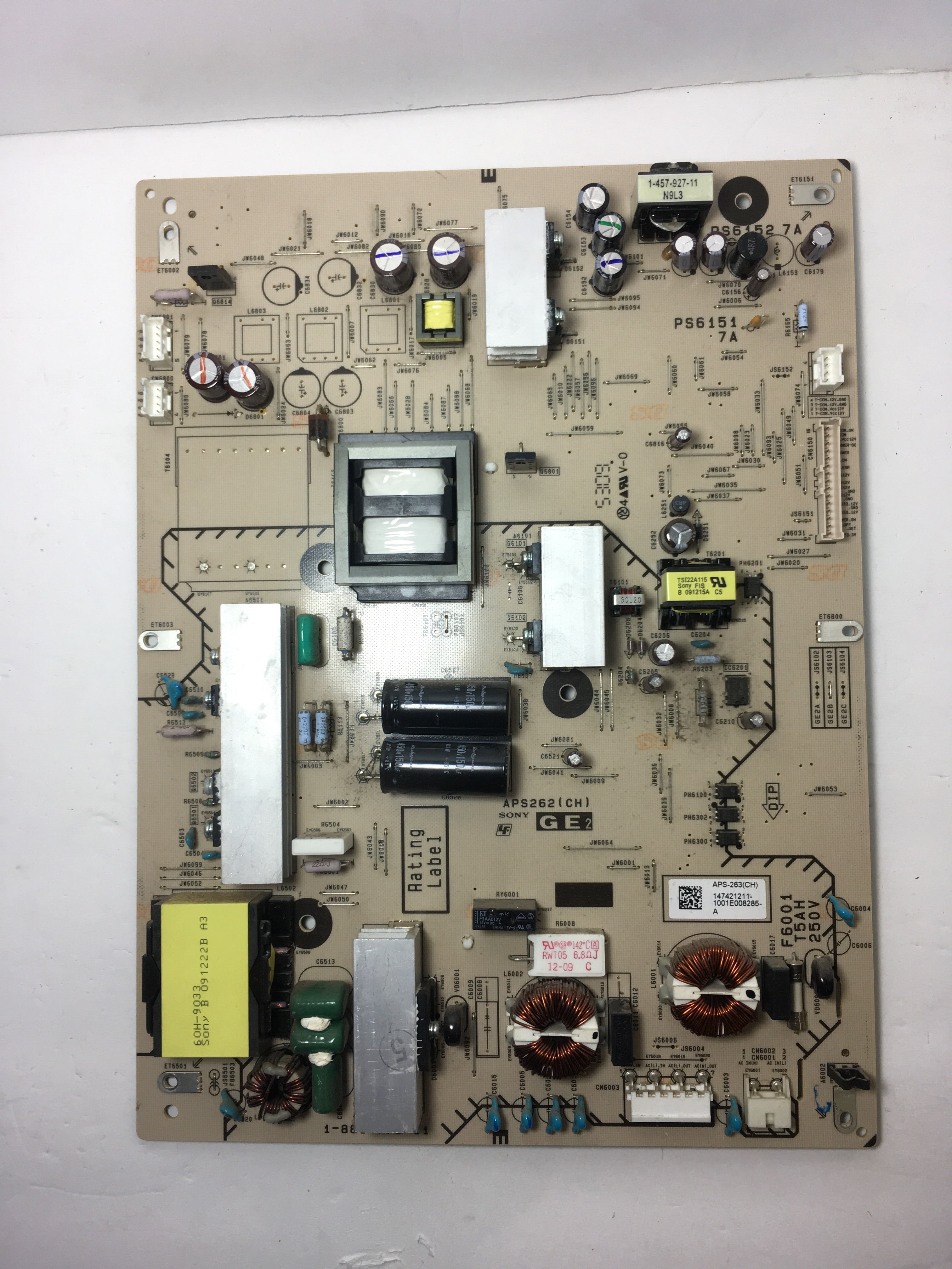 Sony 1-474-212-11 (APS-263(CH), 1-881-773-12) GE2 Power Board