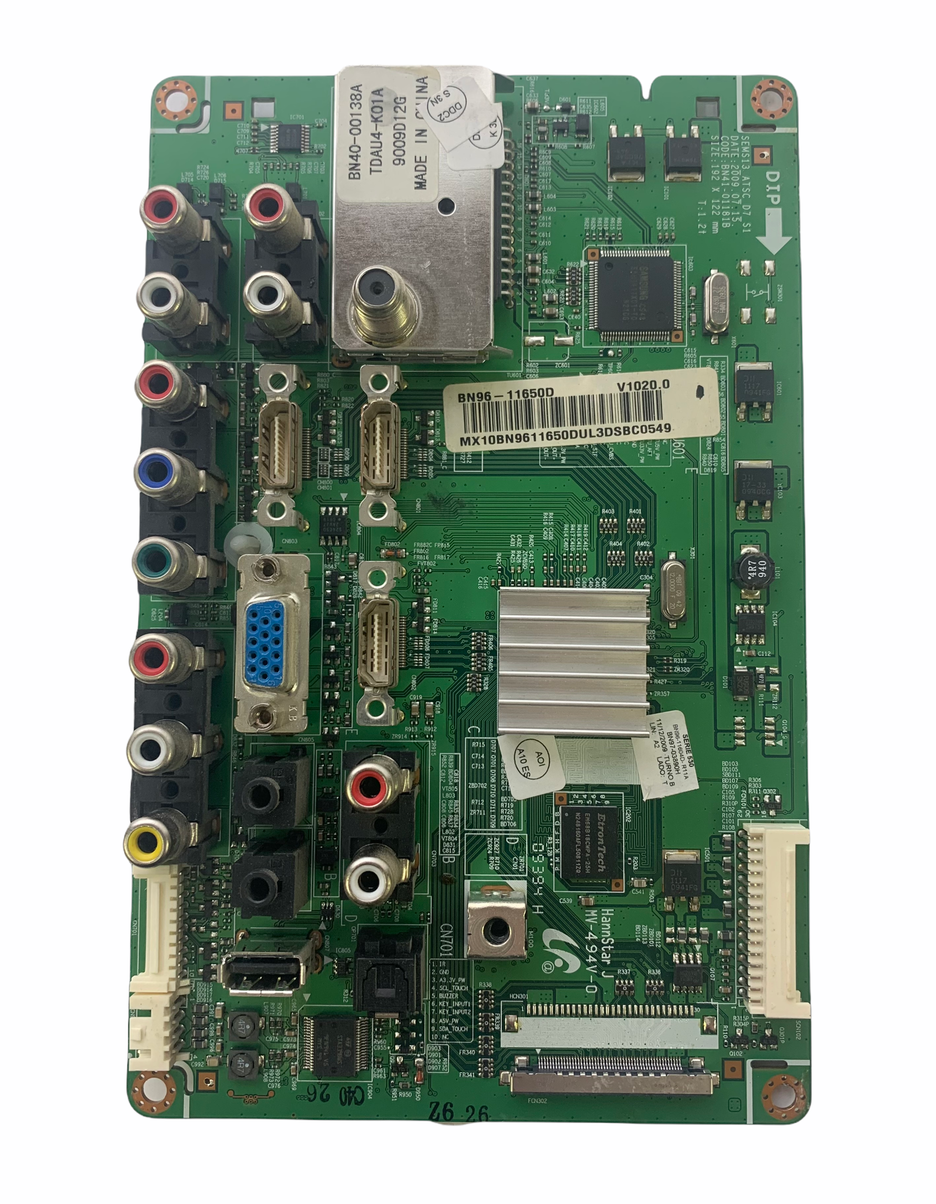 Samsung BN96-11650D Main Board for LN40B530P7FXZA