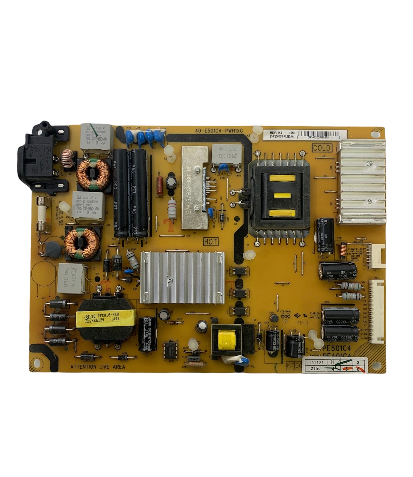 Carte d'alimentation 40-E501C4-PWF1XG / 81-PE501C4-PL290AA tele / tv Carte d'alimentation 40-E501C4-PWF1XG / 81-PE501C4-PL290AA tele / tv