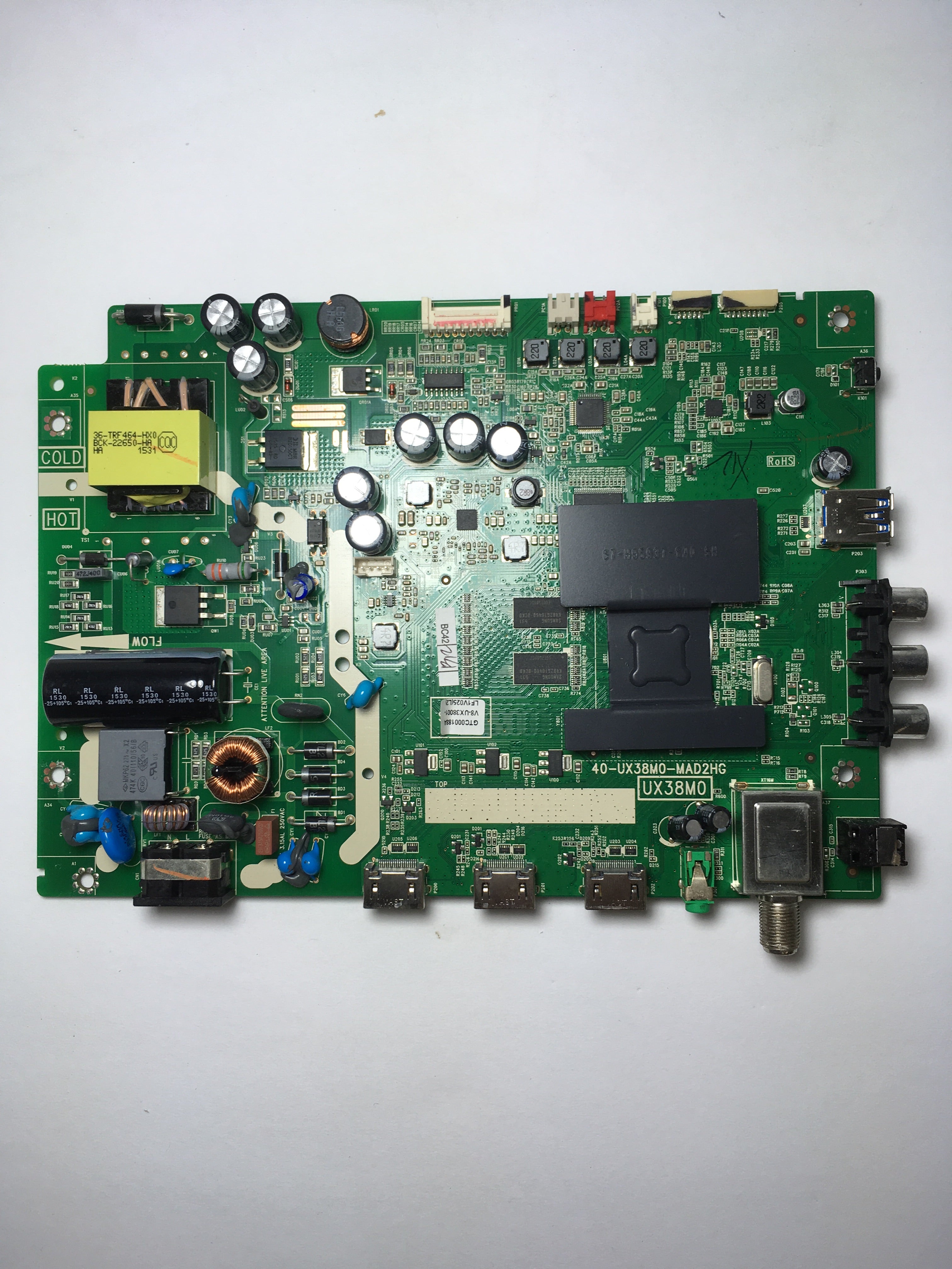 TCL V8-UX38001-LF1V025 Main Board / Power Supply for 32S3750 Version 32S3750TRAA